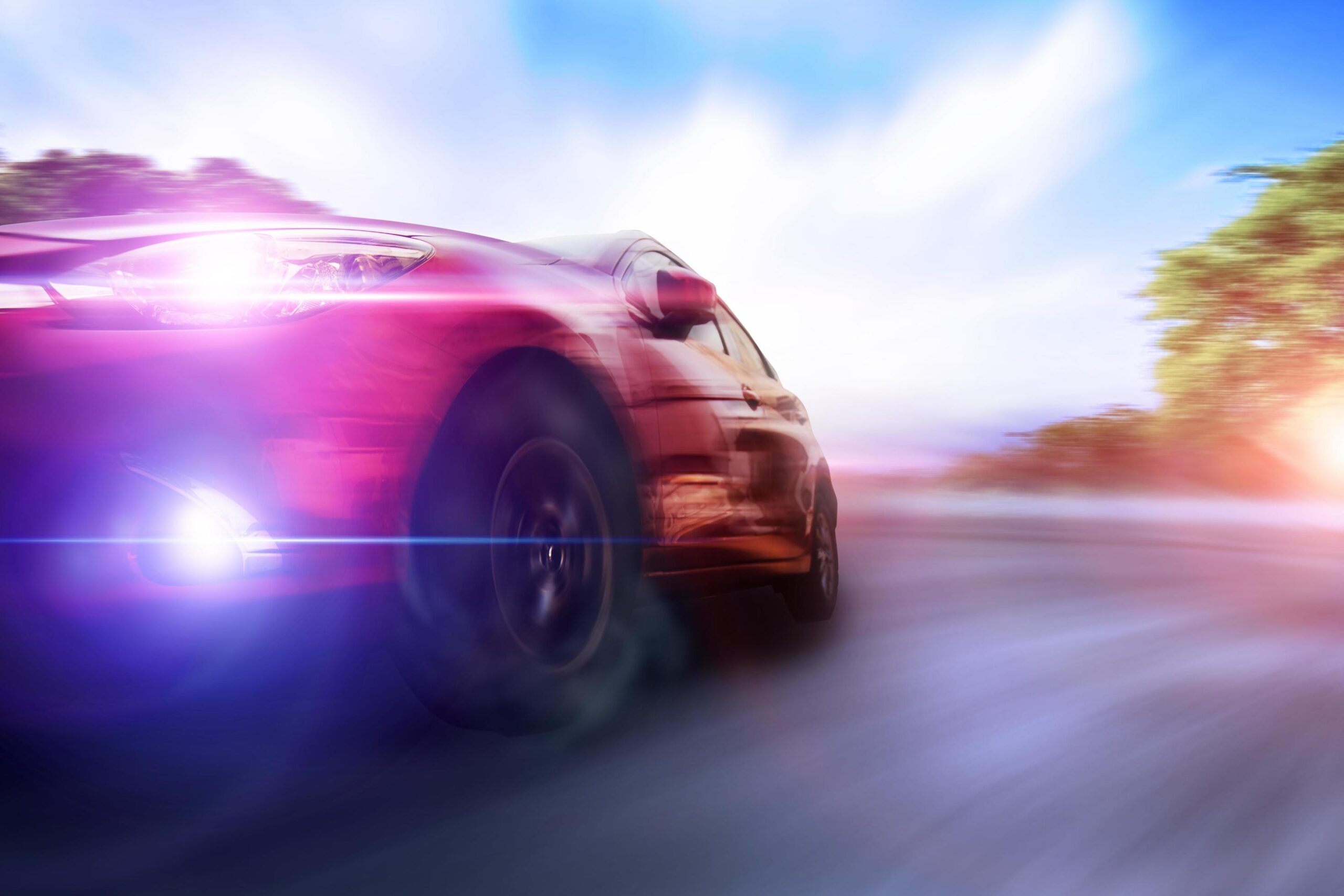 auto in corsa